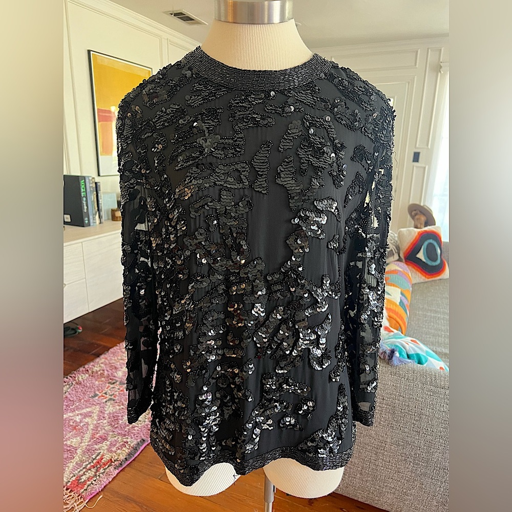 Vintage beaded Top / mini dress